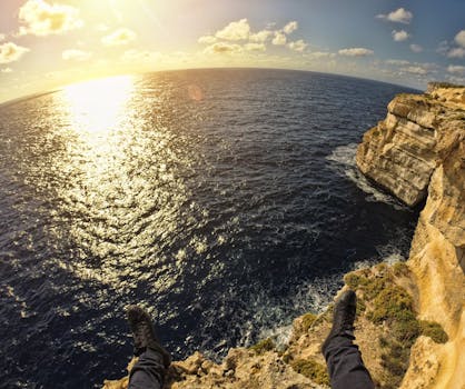 Cliffside Gold and Ocean Sunset at Stormbay Elite