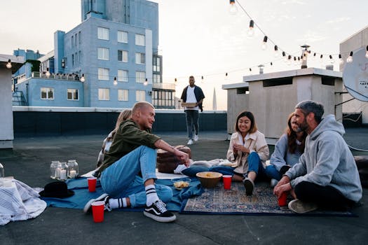 Rooftop Hideaways and Sunset Chill at Skymist View